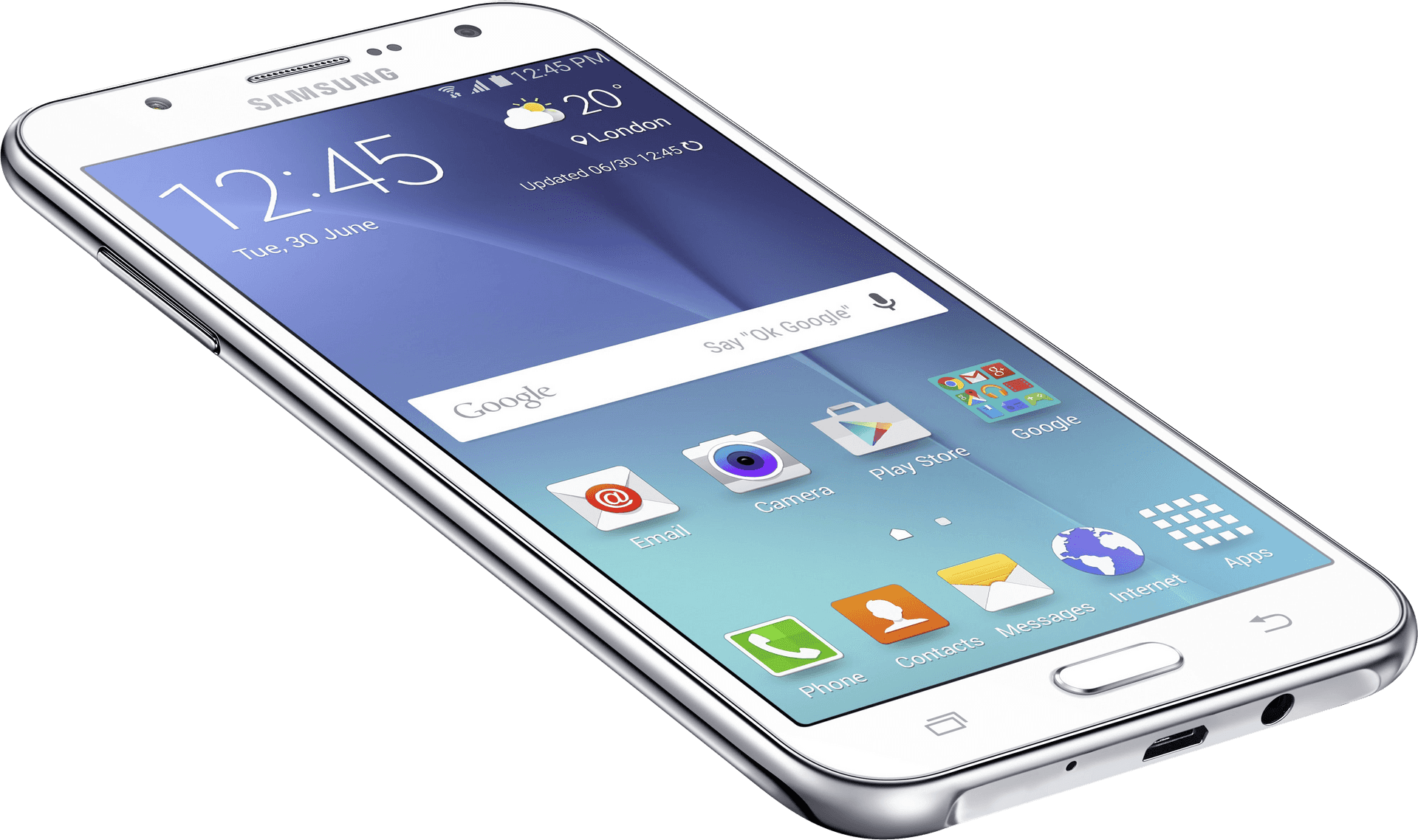 Samsung Smartphone Display View PNG
