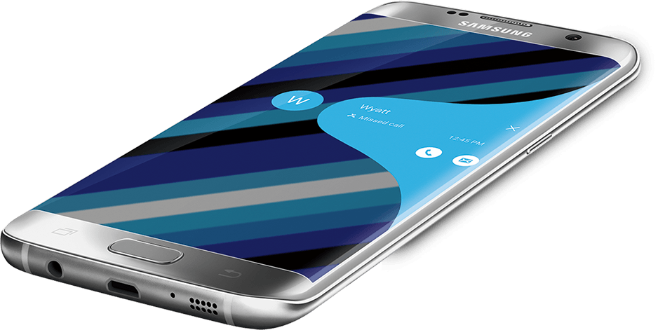 Samsung Smartphone Edge Display PNG