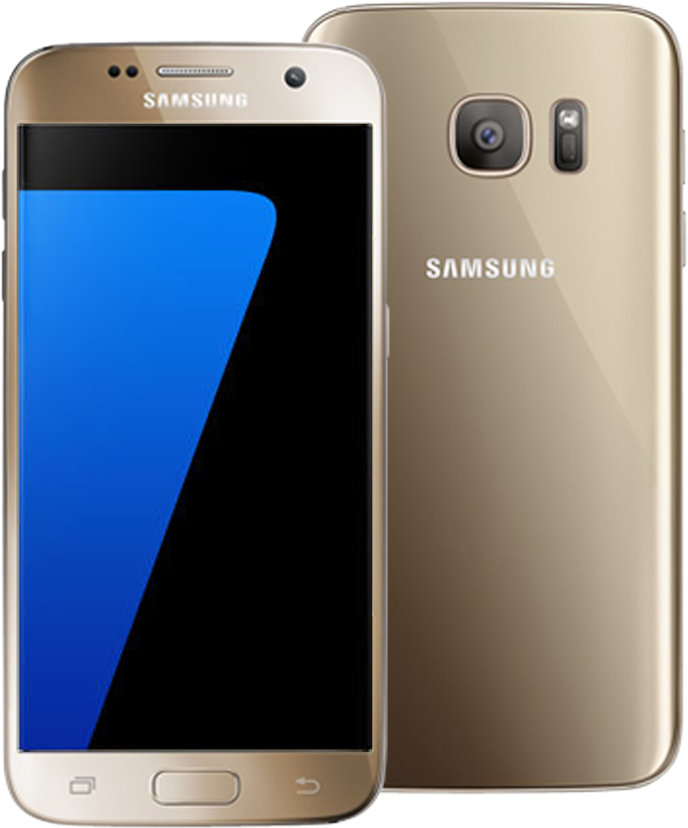 Samsung Smartphone Front Back View PNG