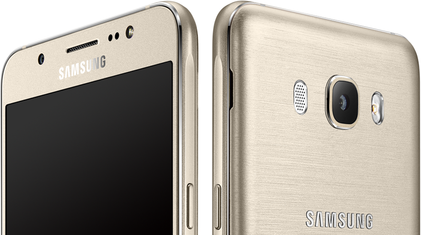 Samsung Smartphone Gold Finish PNG