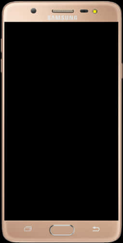 Samsung Smartphone Golden Frame PNG