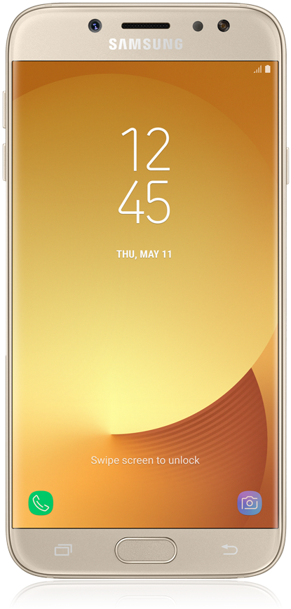 Samsung Smartphone Lockscreen Display PNG