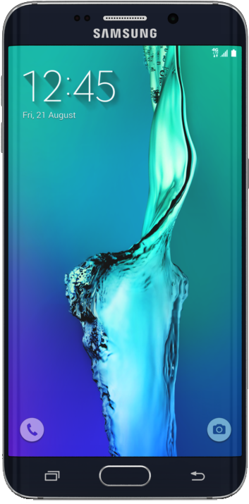 Samsung Smartphone Water Wallpaper Display PNG