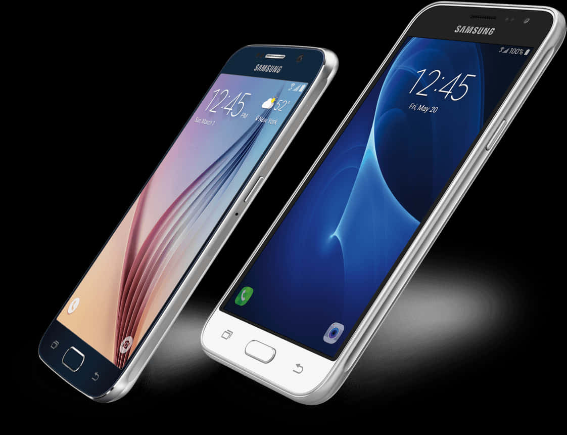 Samsung Smartphoneson Display PNG