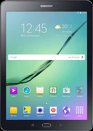 Samsung Tablet Display Interface PNG