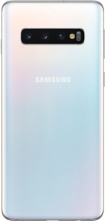Samsung Triple Camera Smartphone Back View PNG