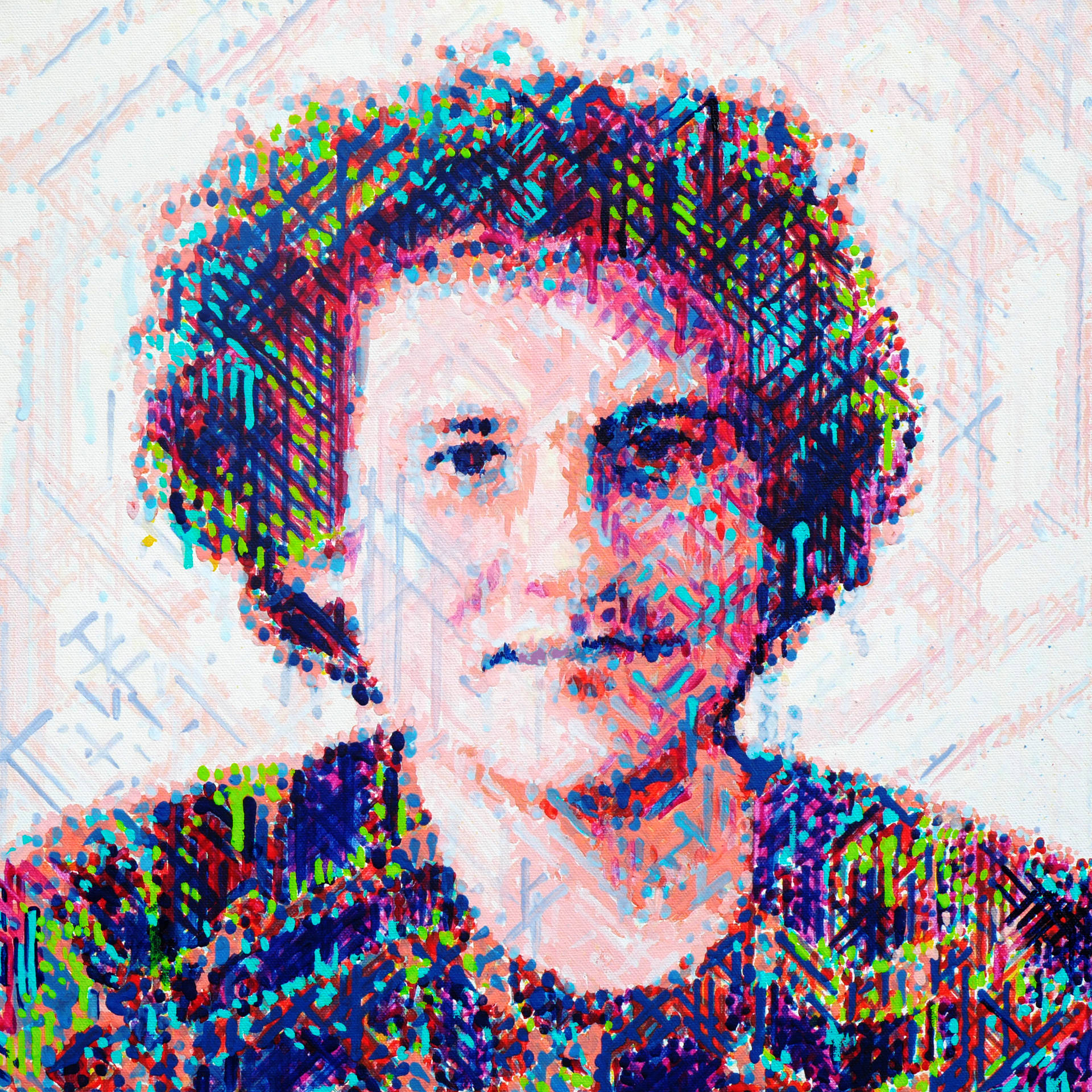 Samuel Bankman Fried Colourful Digital Portrait Wallpaper