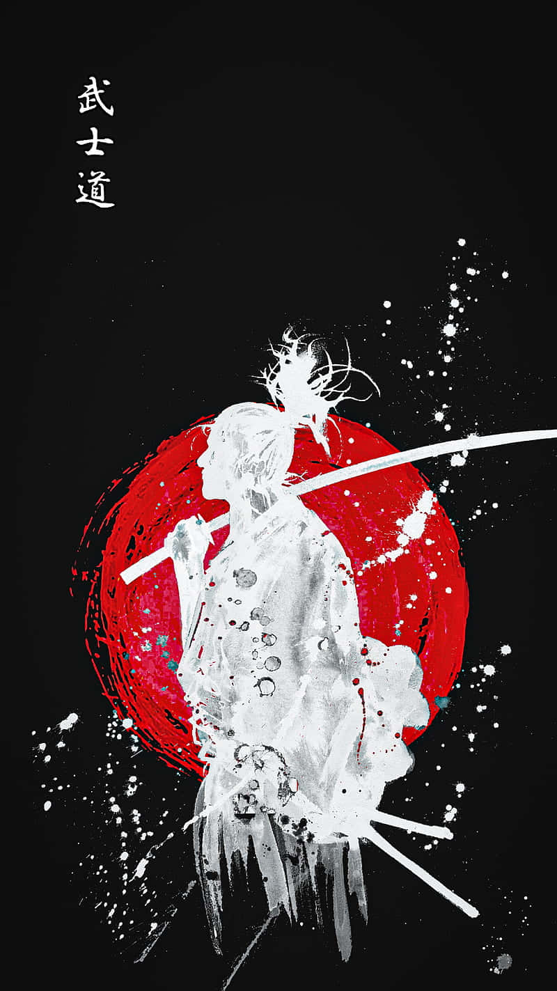 Samuraianime Ronin Krieger Digitale Kunst. Wallpaper