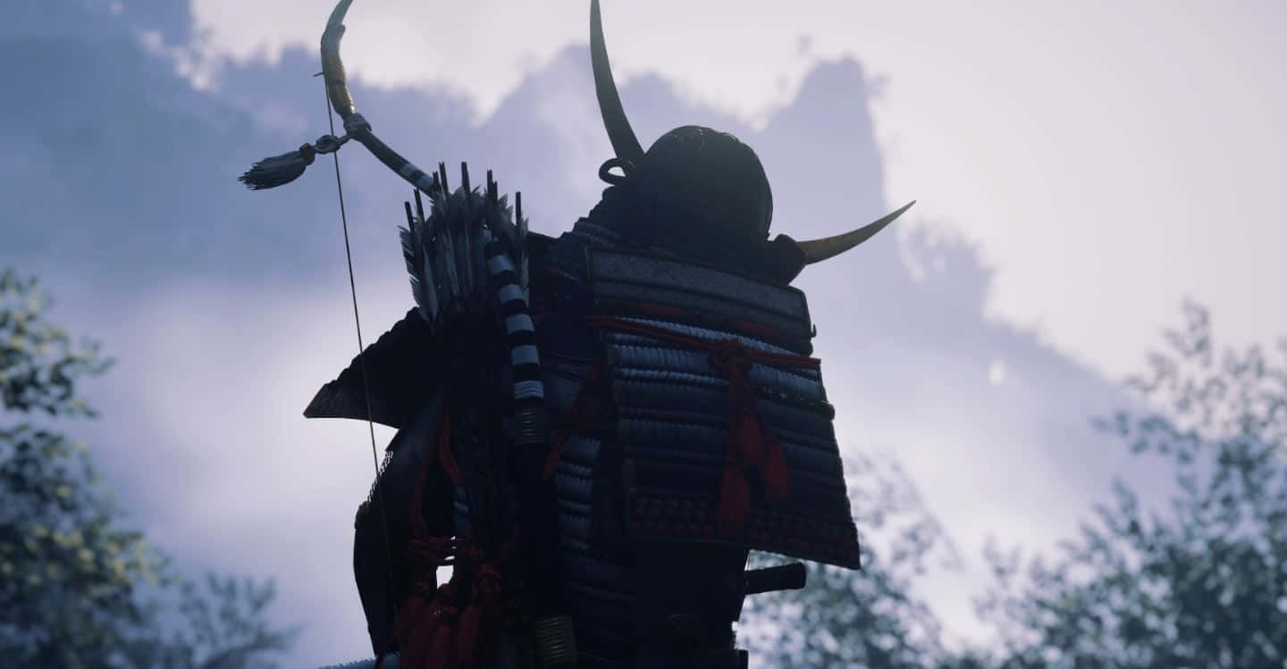 Authentic Samurai Armor Display Wallpaper