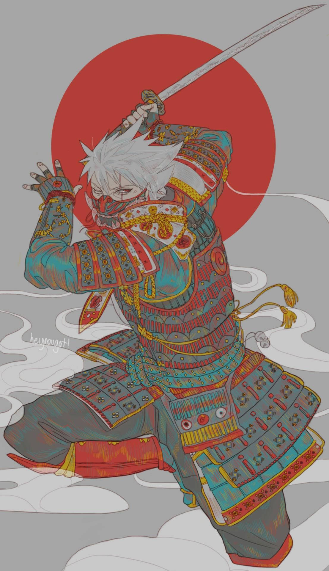 Artetradizionale Giapponese Dei Samurai Sfondo