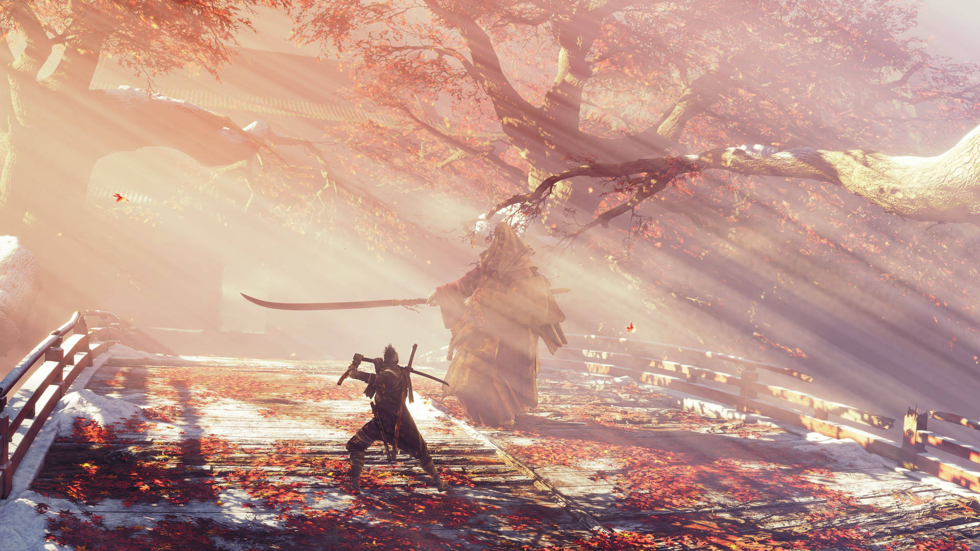 Samurai Warrior with Sword Wallpaper