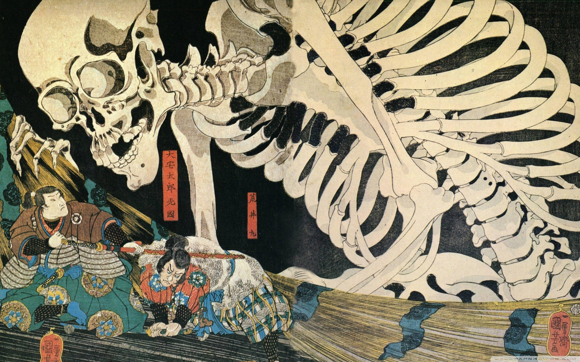 Artedel Samurai Di Un Artista Giapponese Sfondo
