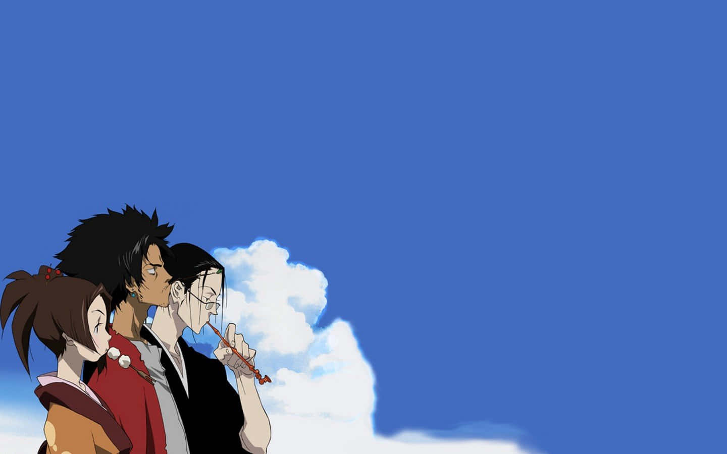 Mugen and Jin, the two main protagonists of Samurai Champloo