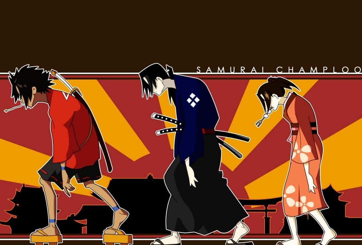 The iconic sword fighting anime, Samurai Champloo