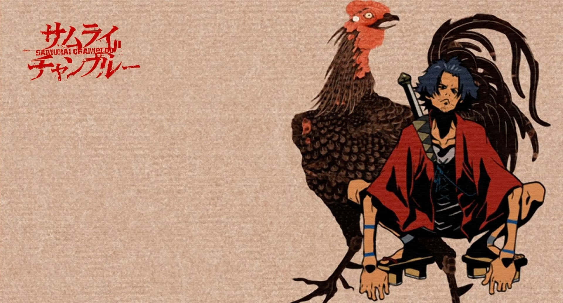 Samuraichamploo Mugen Und Das Hahnenbild