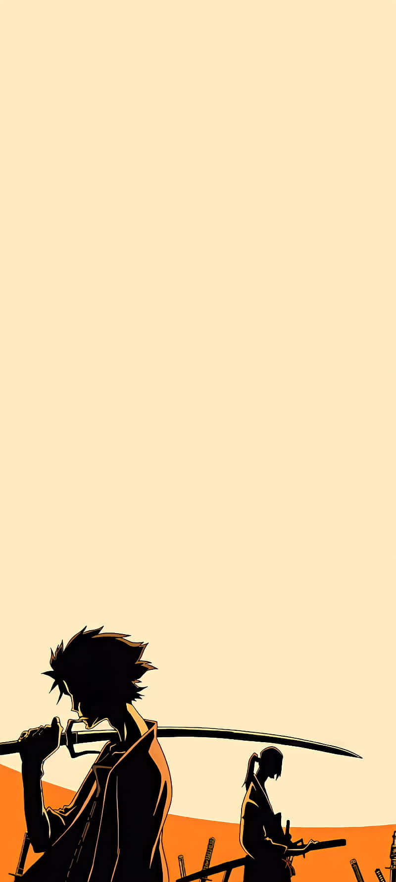 Samurai Champloo Silhouetten Achtergrond