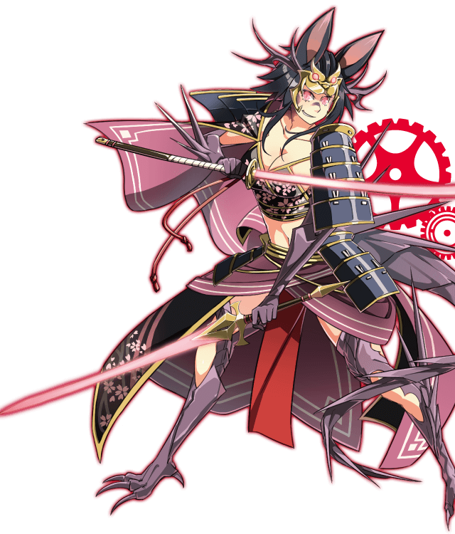 Samurai Demon Anime Character PNG