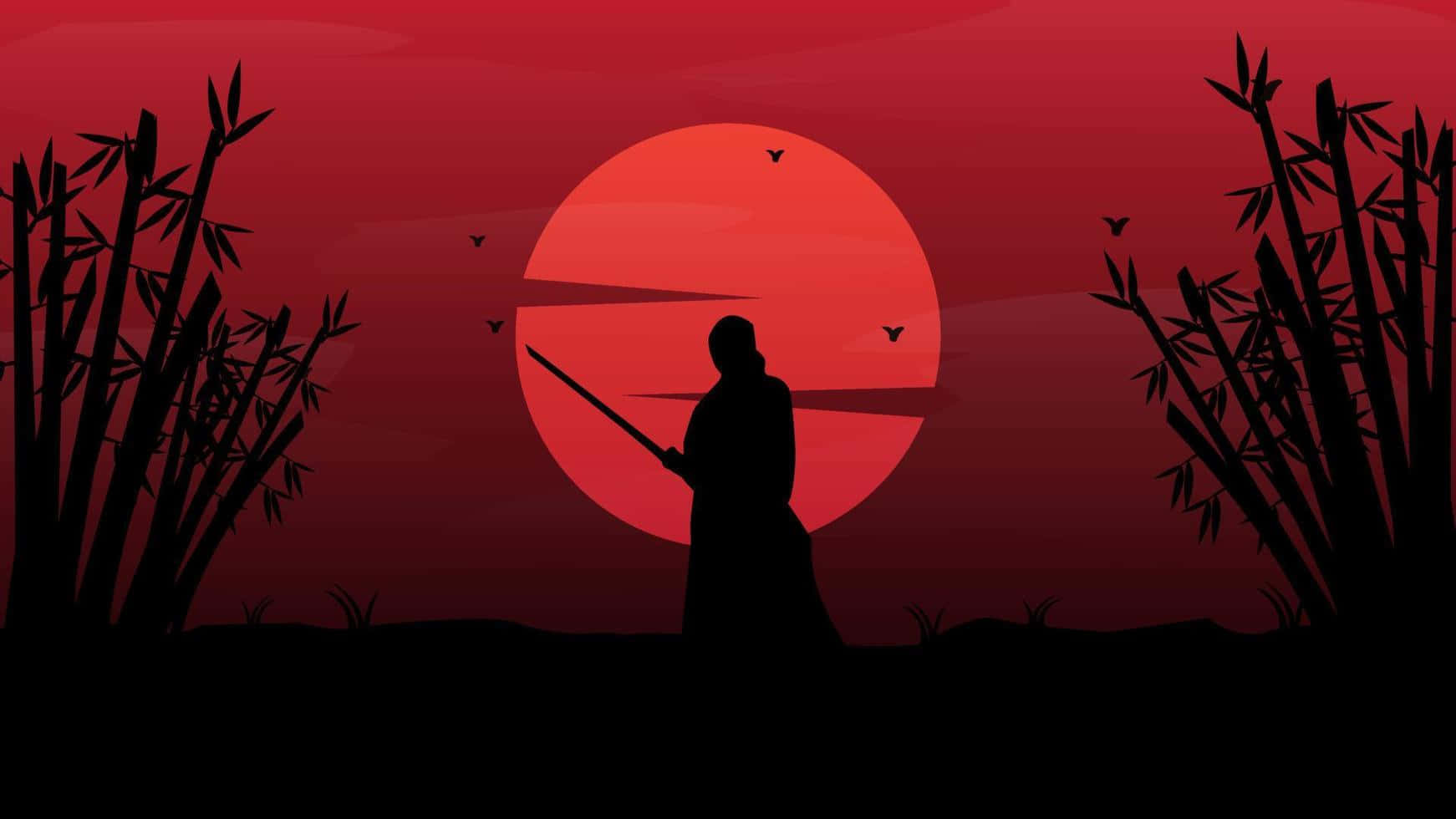 Mesmerizing Samurai Landscape Wallpaper