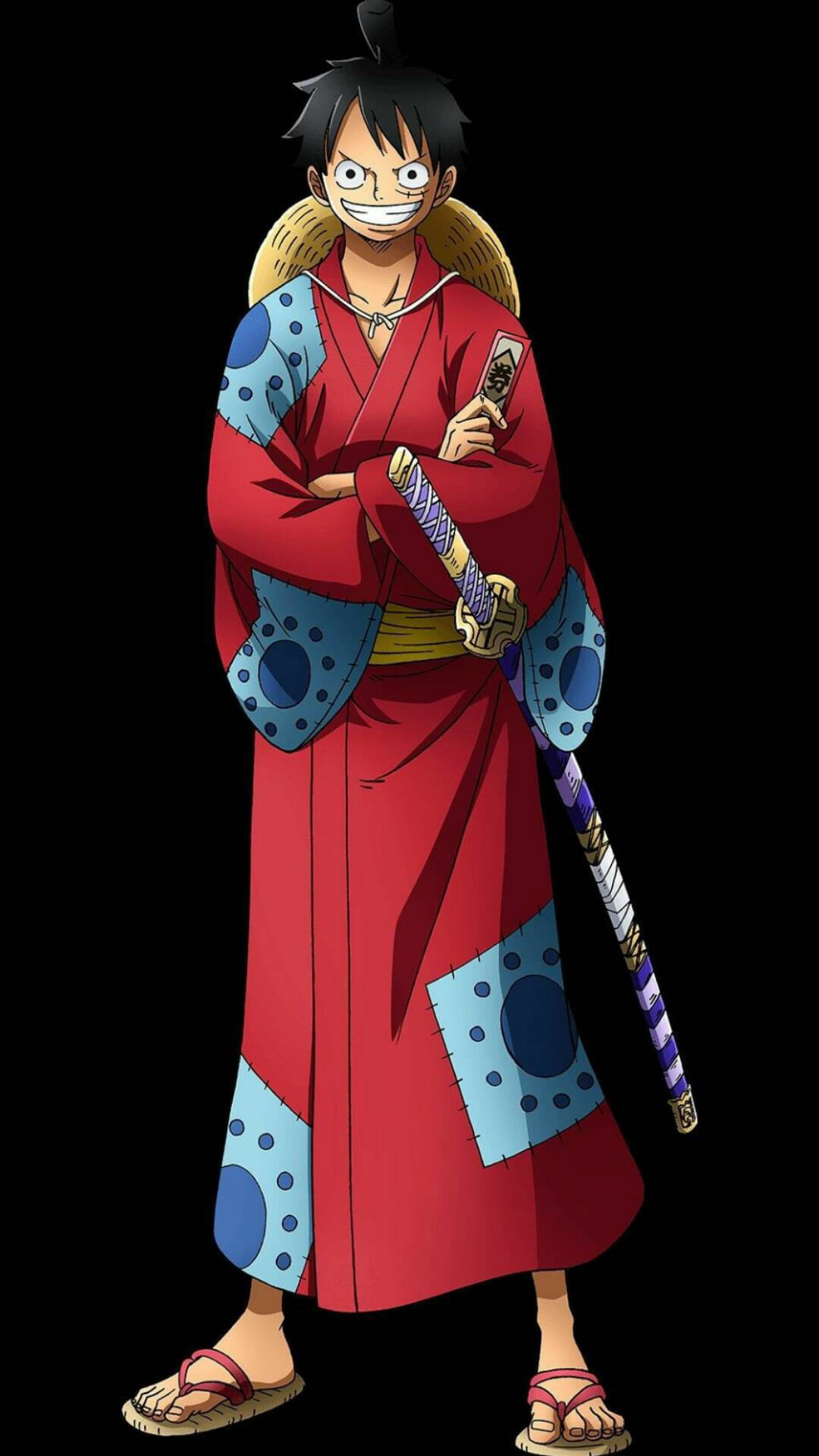 Samurai Luffy Smile Background