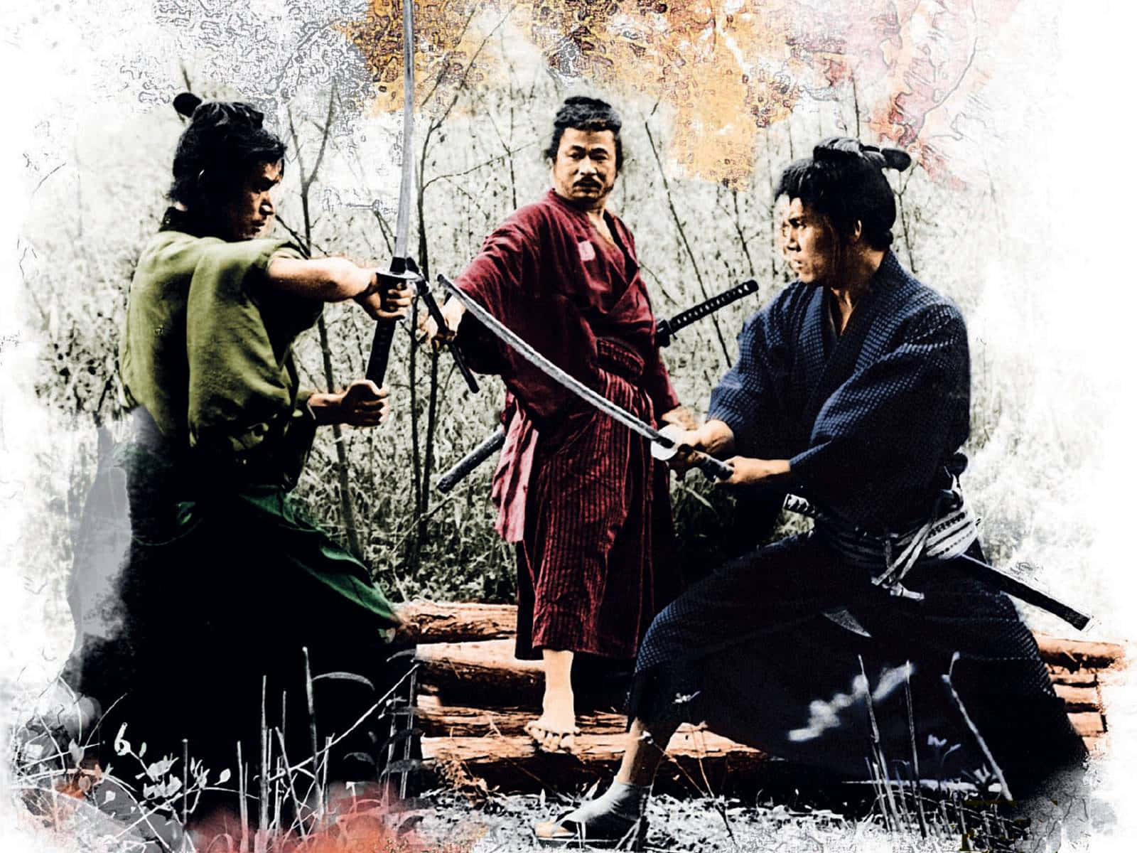 Captivating Samurai Scene in a Movie Wallpaper