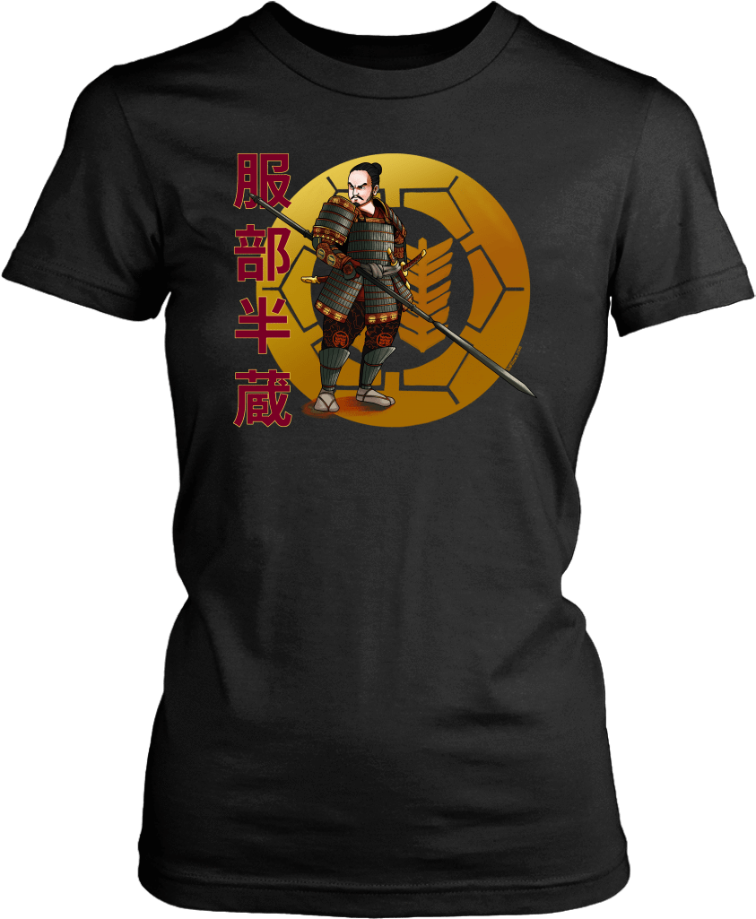 Samurai Warrior T Shirt Design PNG