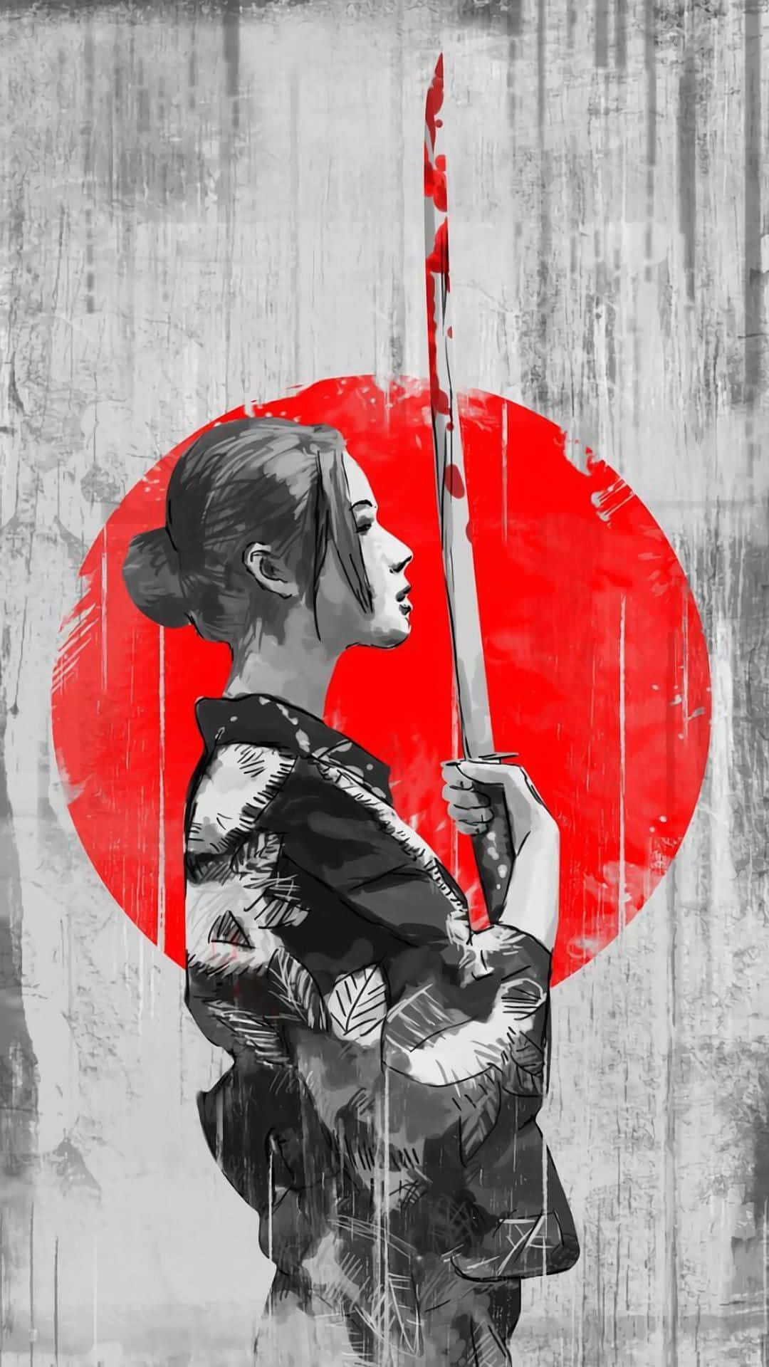 A katana, the weapon of a Samurai warrior