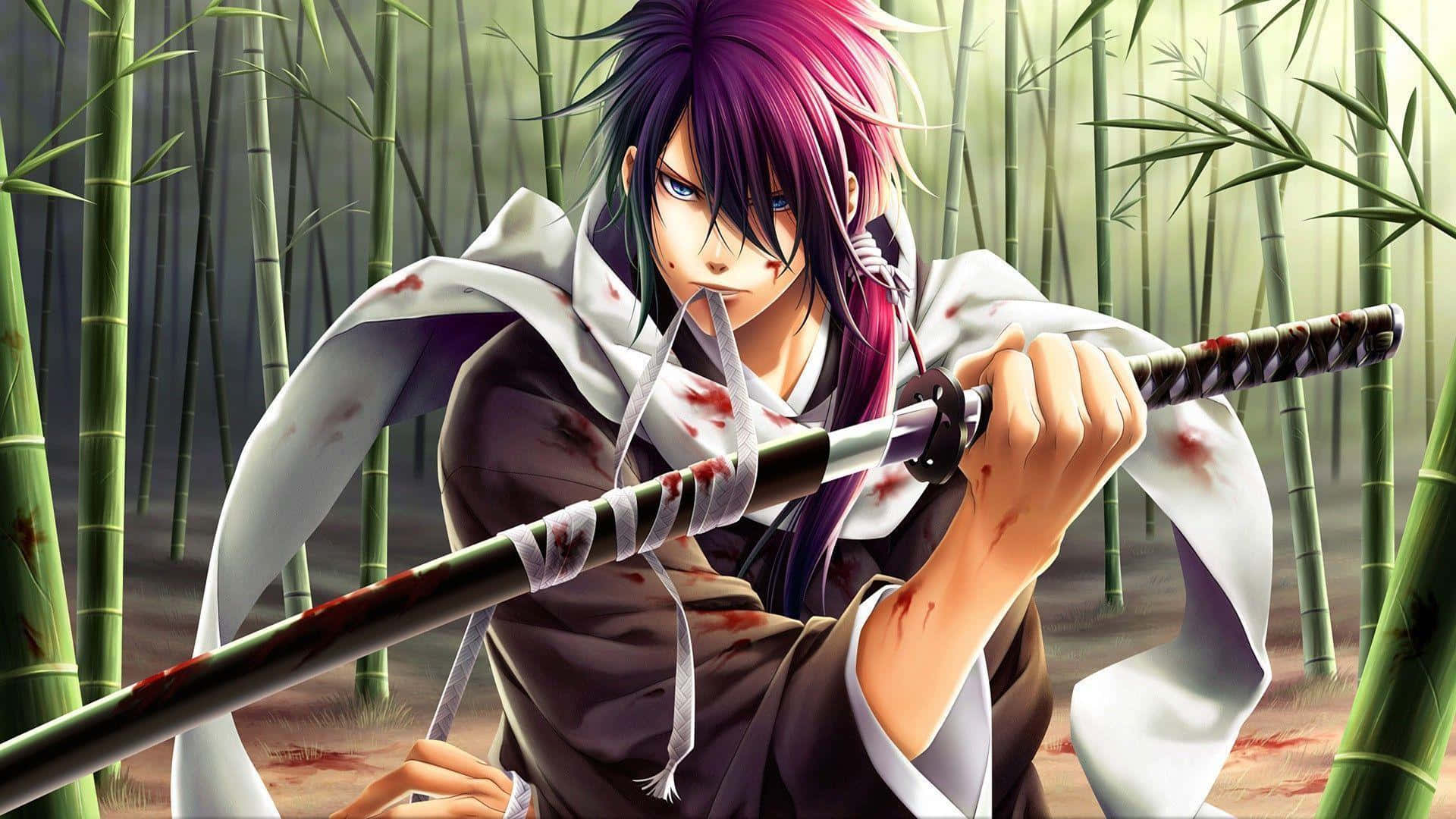 Kenshin Himura defends Japan with his legendary reverse blade sword