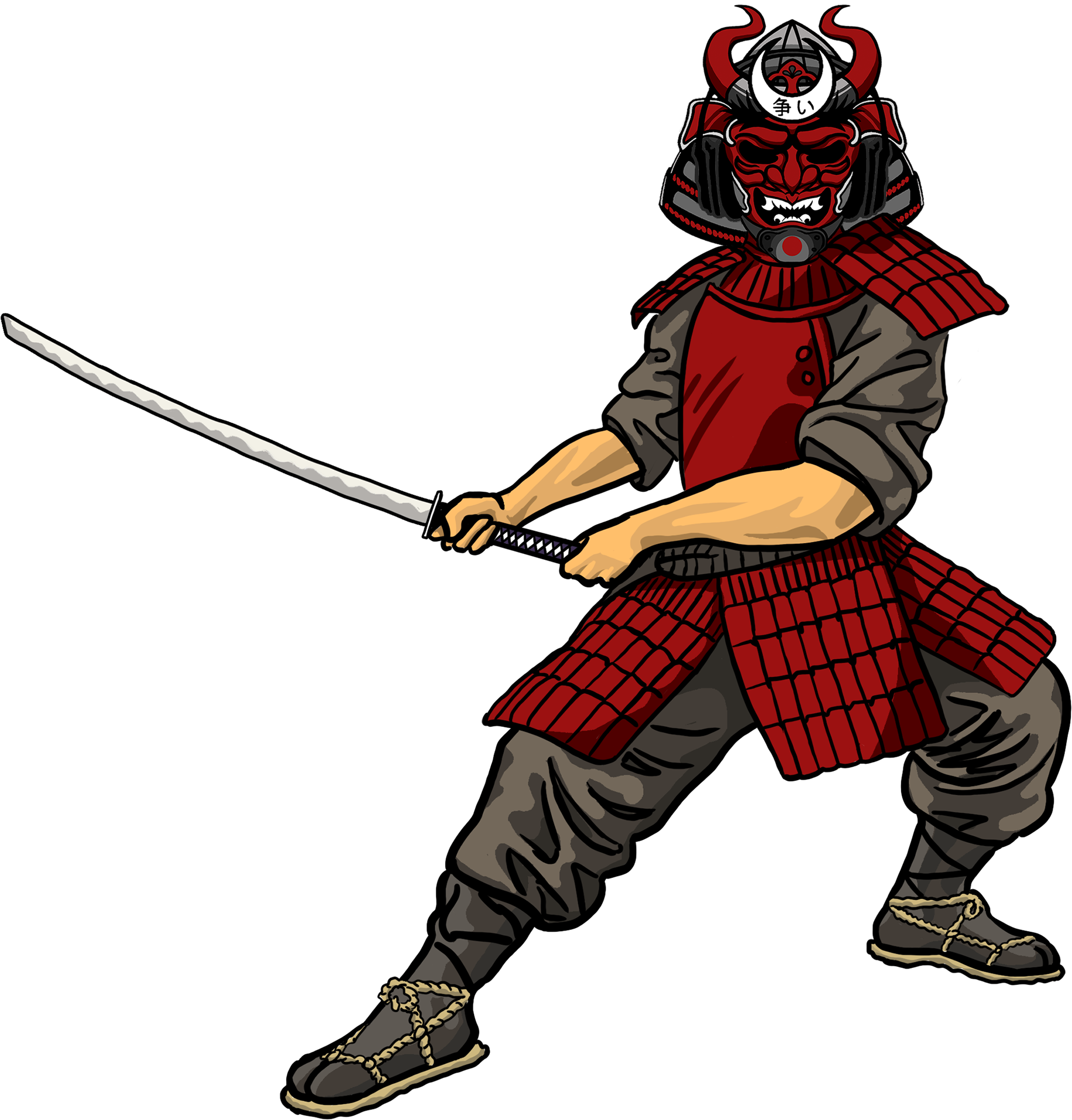 Samurai_ Warrior_ Stance PNG