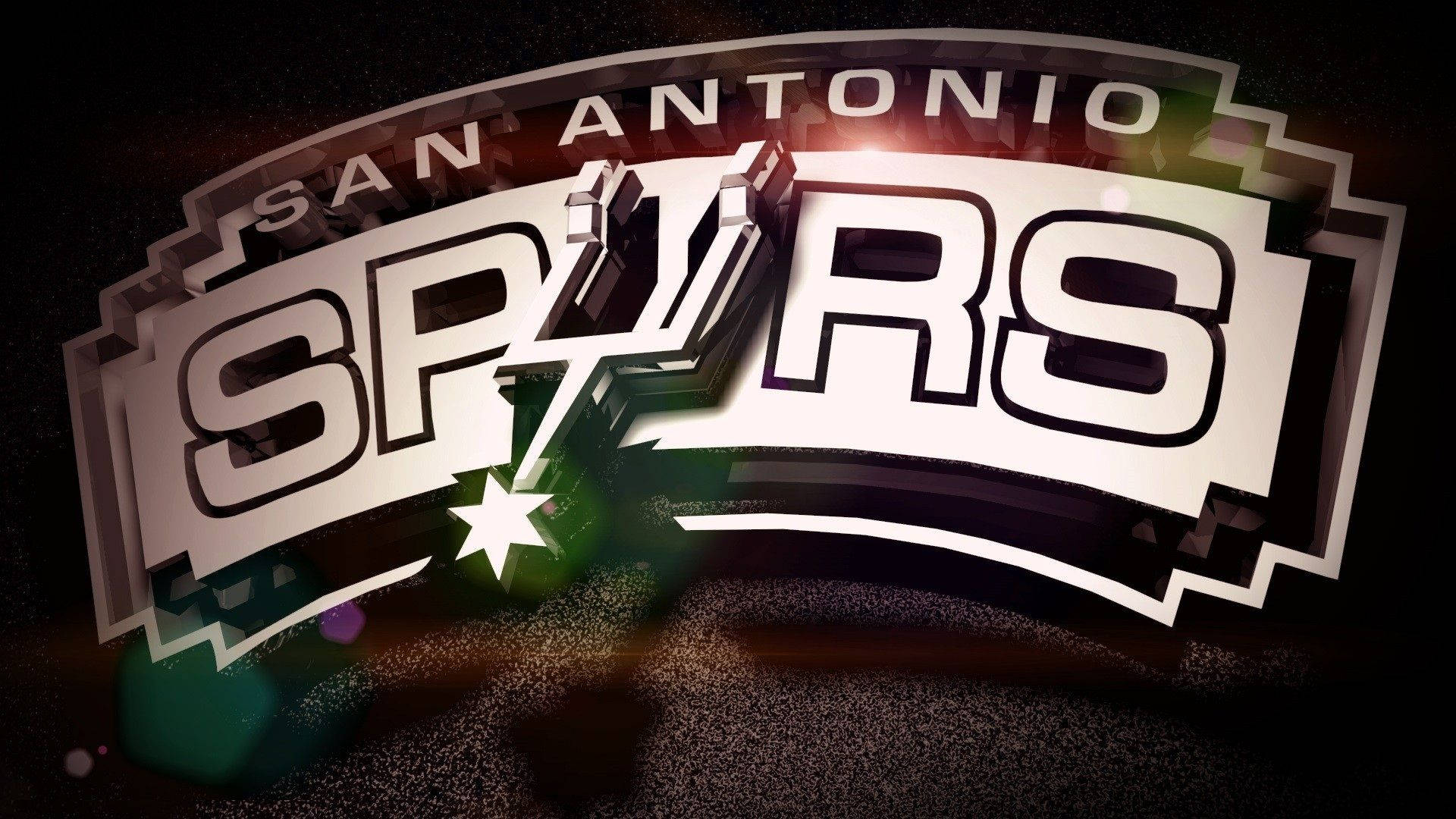 San Antonio Spurs Filtered Logo Wallpaper