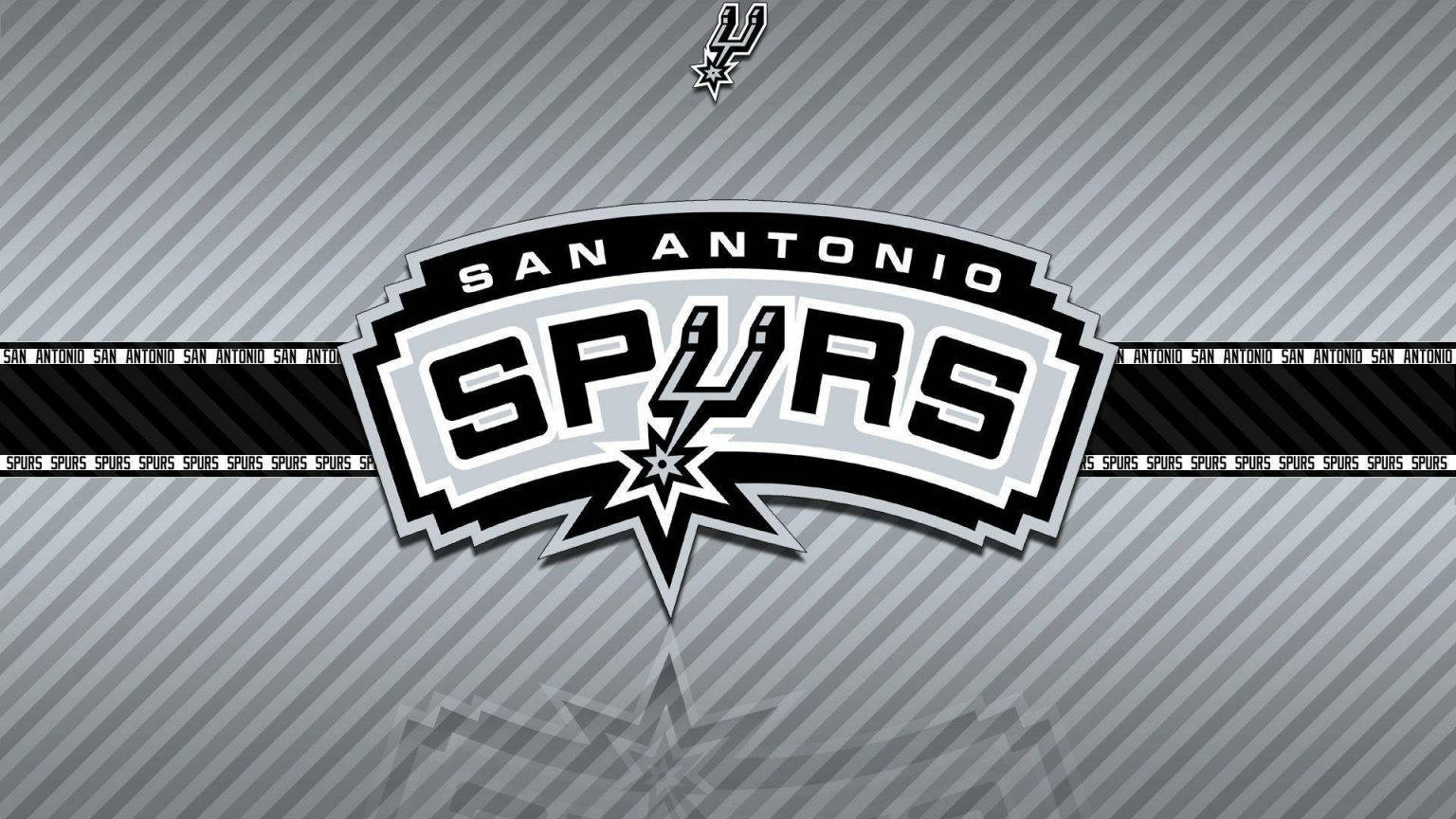 San Antonio Spurs Gray Logo Wallpaper