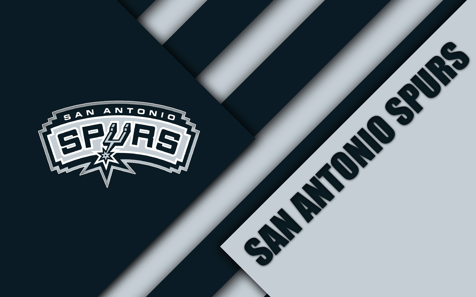 San Antonio Spurs Icon Logo Text Wallpaper
