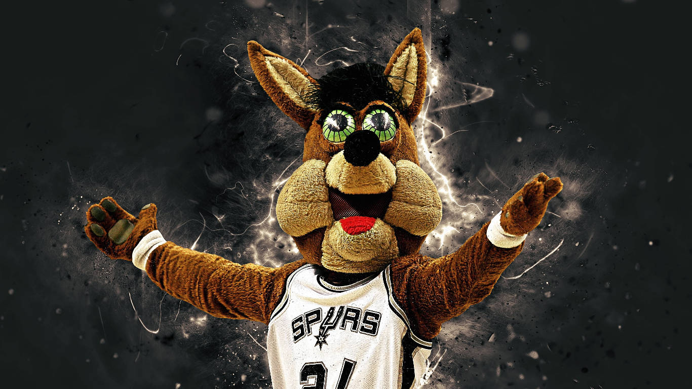 San Antonio Spurs Mascot Coyote tapet Wallpaper