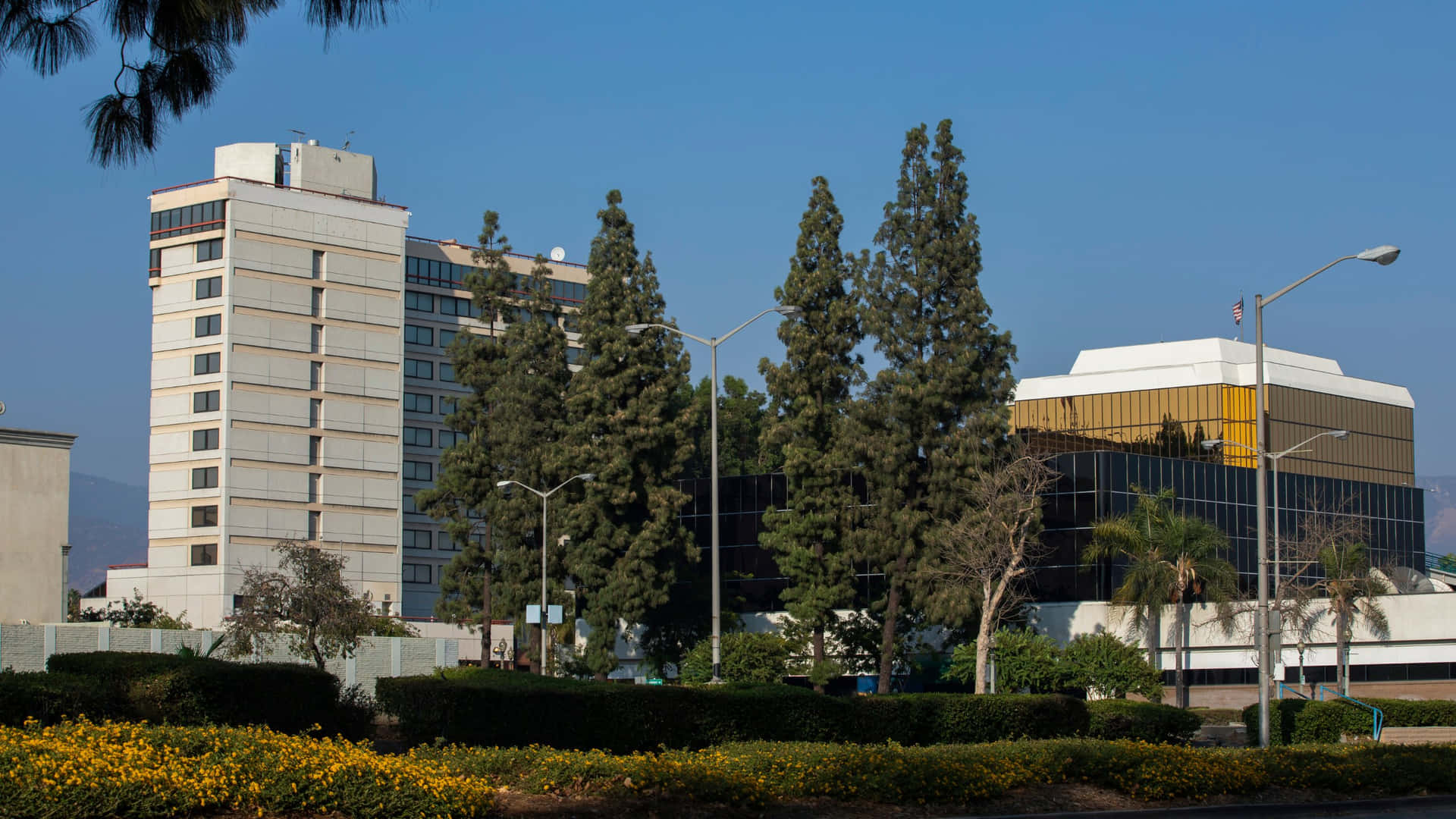 San Bernardino Cityscape Buildings Wallpaper