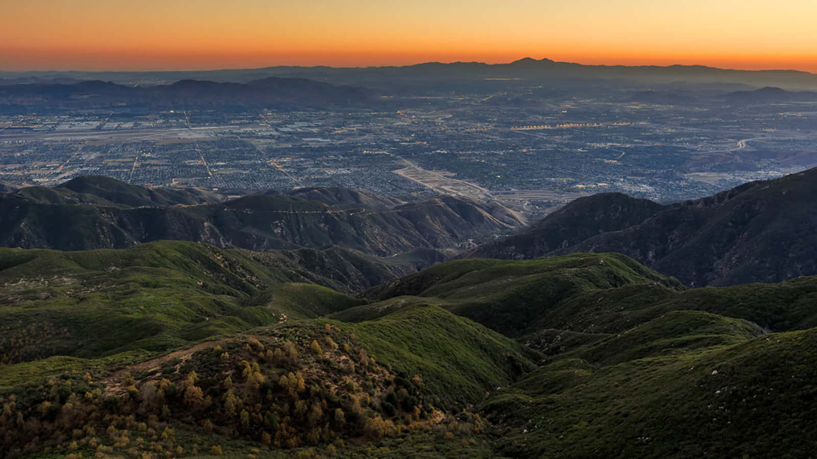 San Bernardino Sunset Overlook Wallpaper