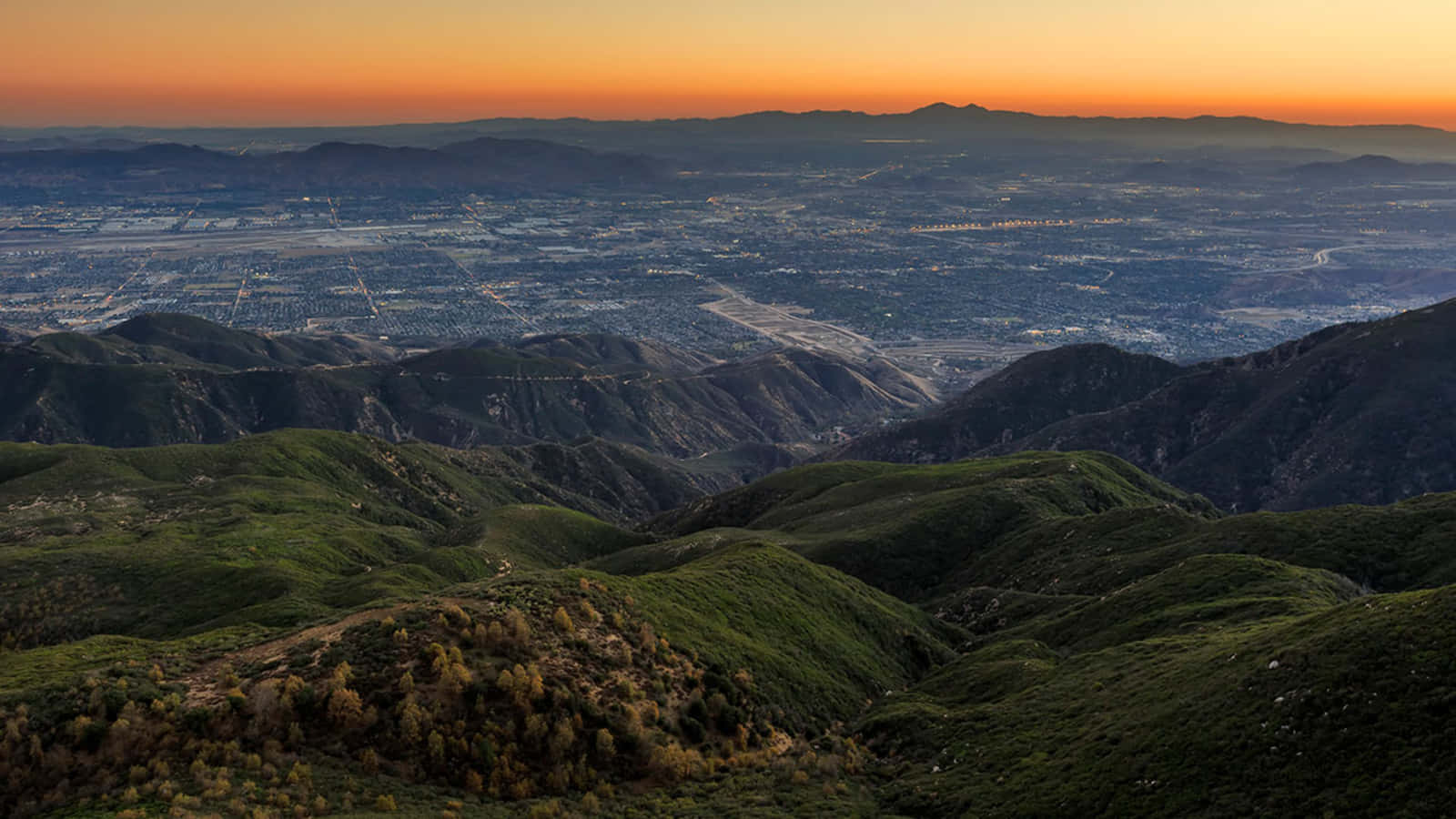 Download San Bernardino Sunset Overlook Wallpaper | Wallpapers.com