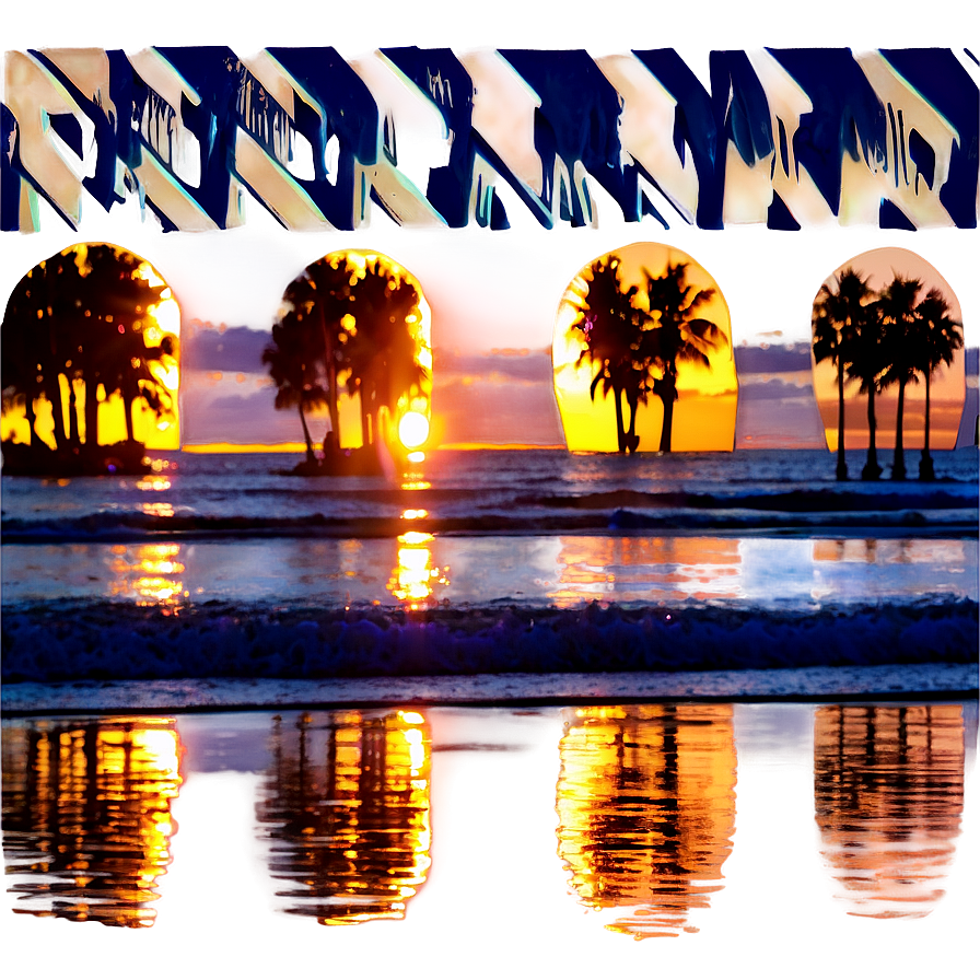 San Diego Beach Sunset Png Nmo66 PNG