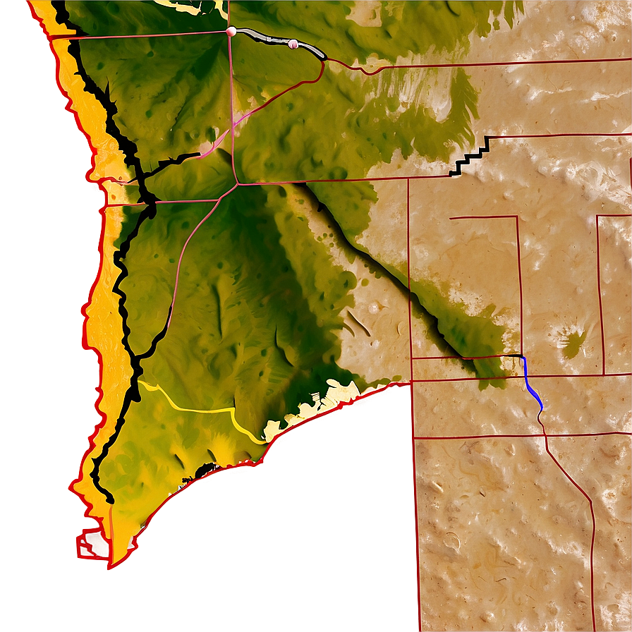 San Diego County Map Outline Png 85 PNG