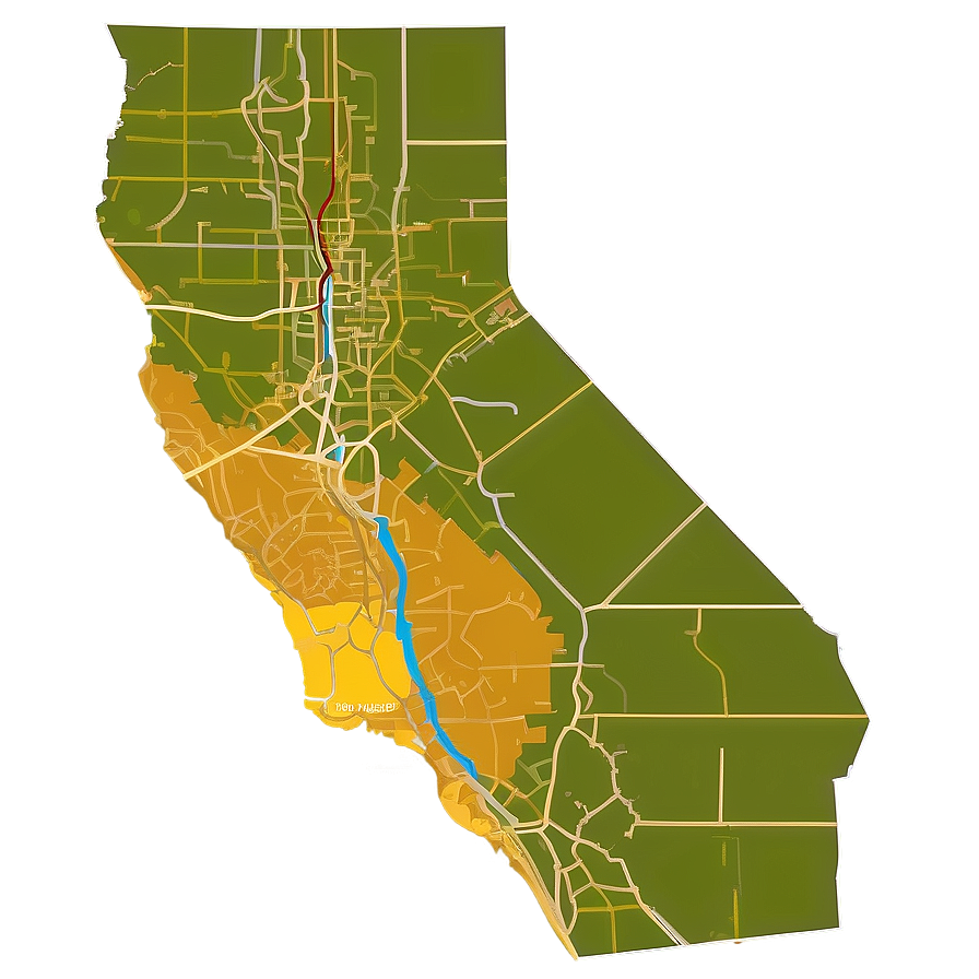 San Diego County Map Outline Png Pak51 PNG