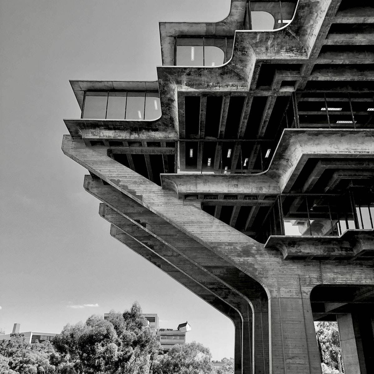 San Diego Geisel Library Architecture Wallpaper