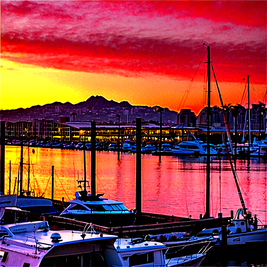 San Diego Harbor Sunset Png 95 PNG