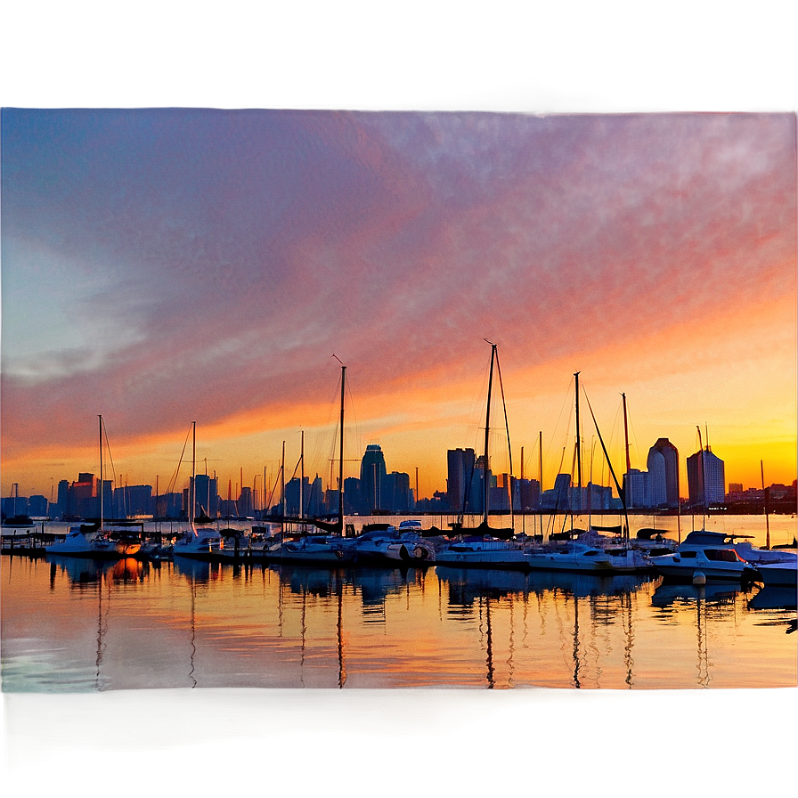 San Diego Harbor Sunset Png Lyi PNG