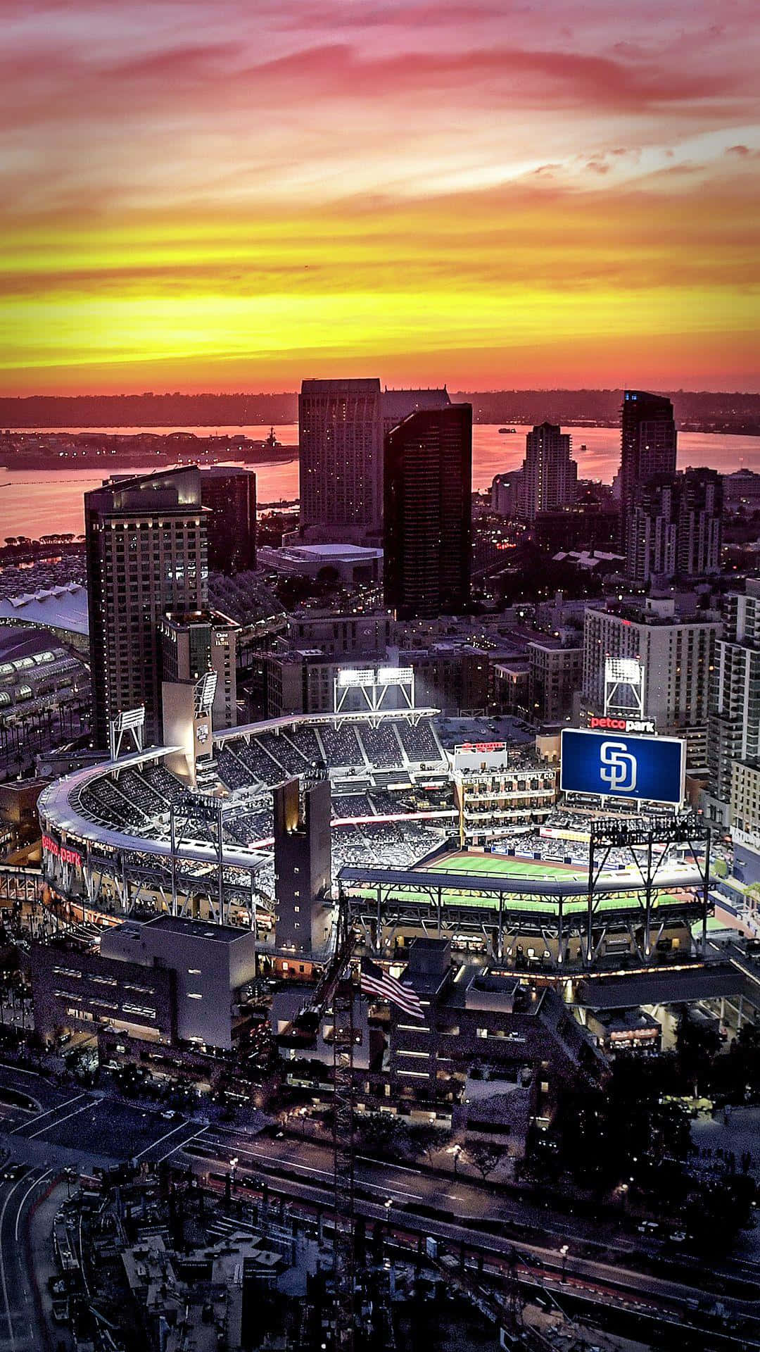 Baseball Stadium In San Diego Iphone Wallpaper
