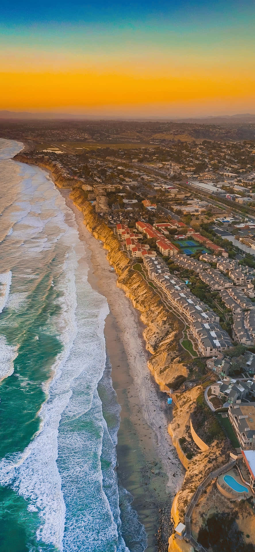 Küstenstrandin San Diego Iphone Wallpaper