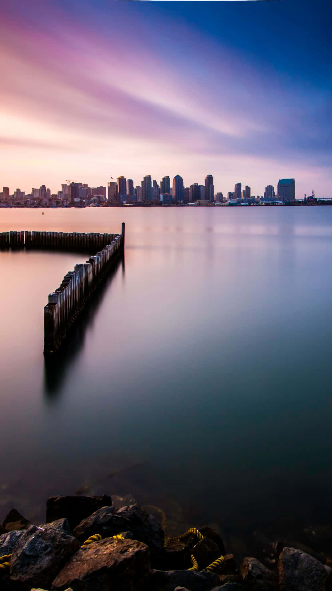 Enjoy San Diego's beautiful skyline from your iPhone Wallpaper