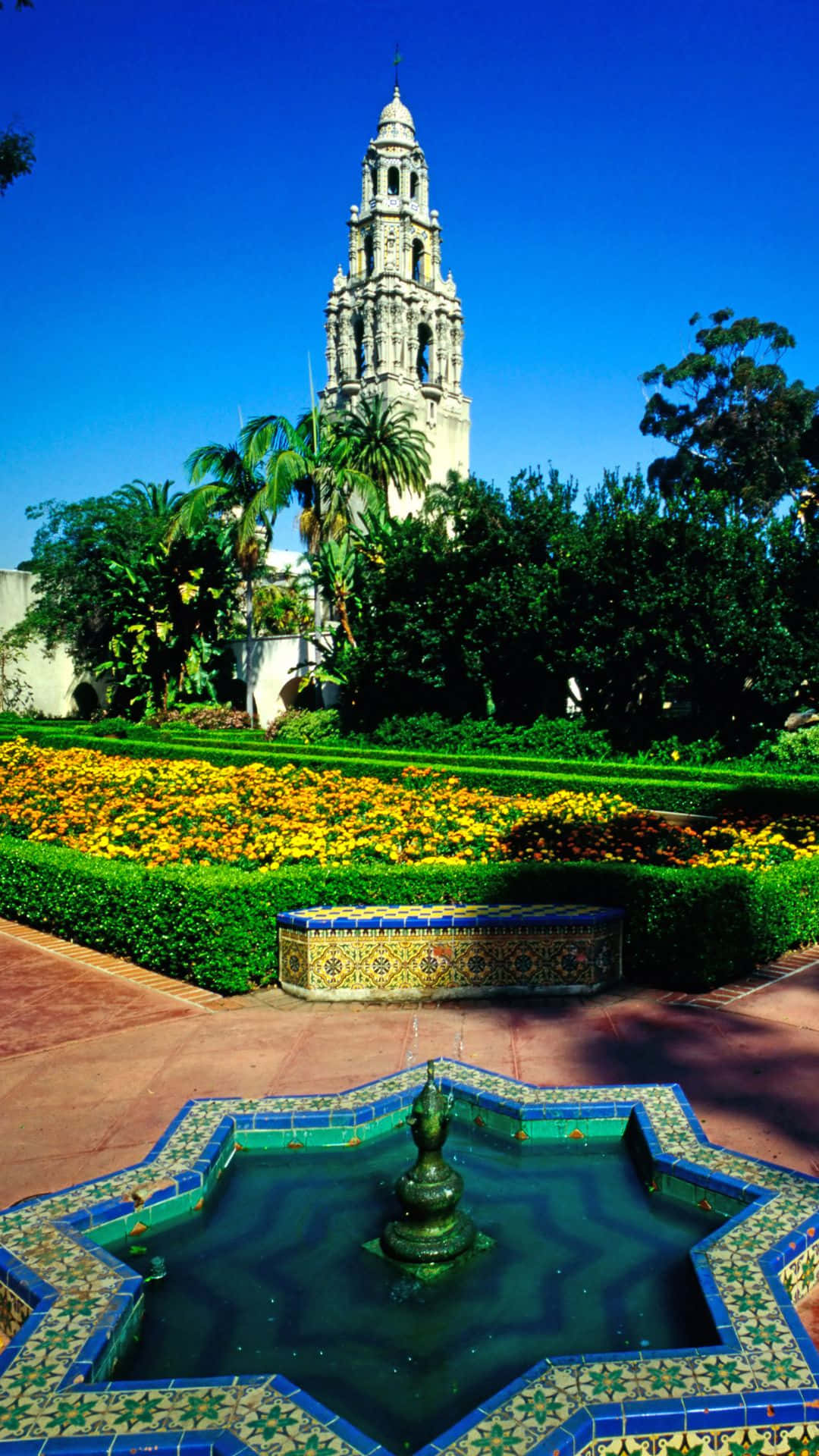 Fountain I San Diego Iphone Tapet Wallpaper