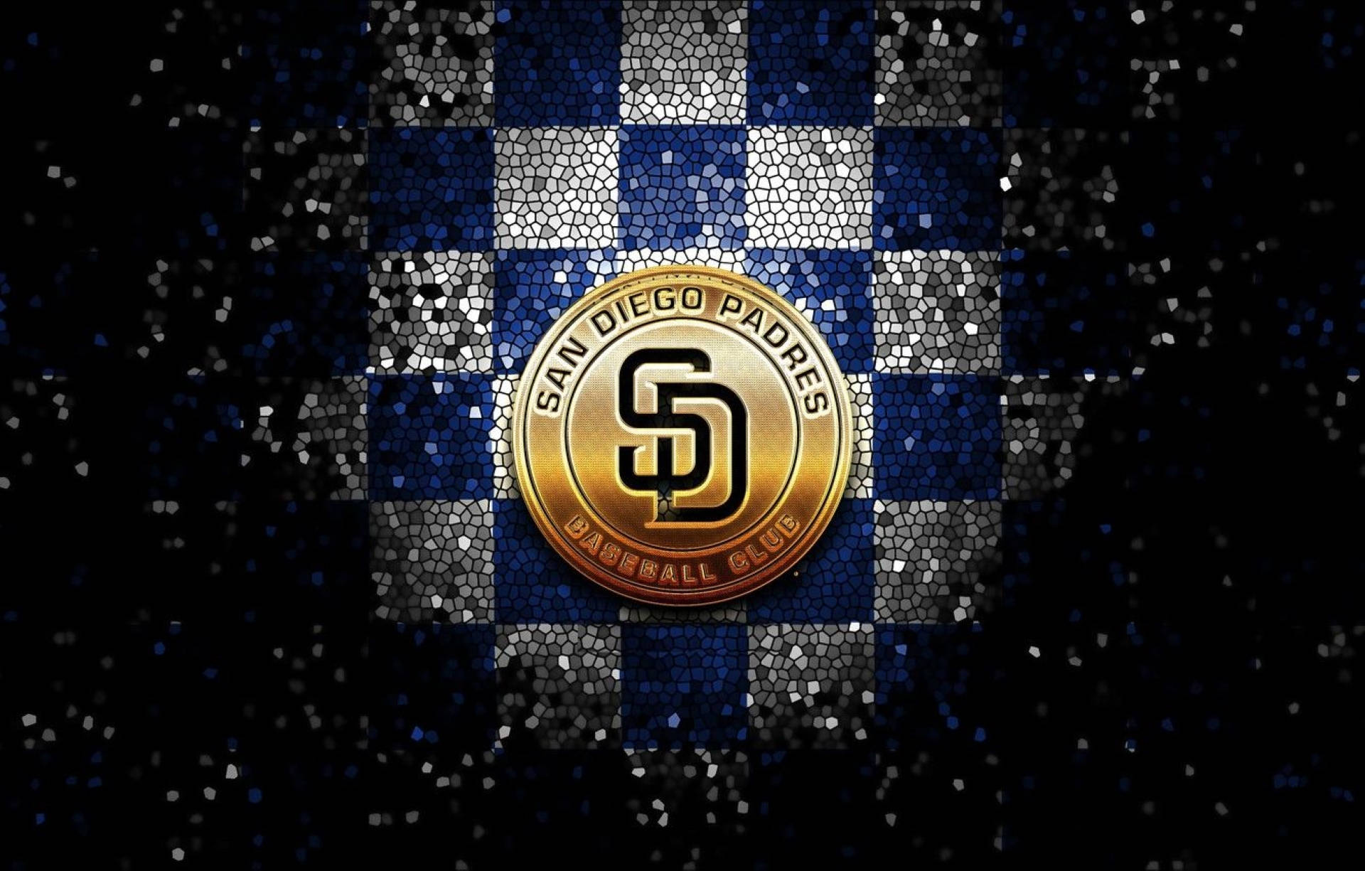 San Diego Padres Gold Logo Wallpaper