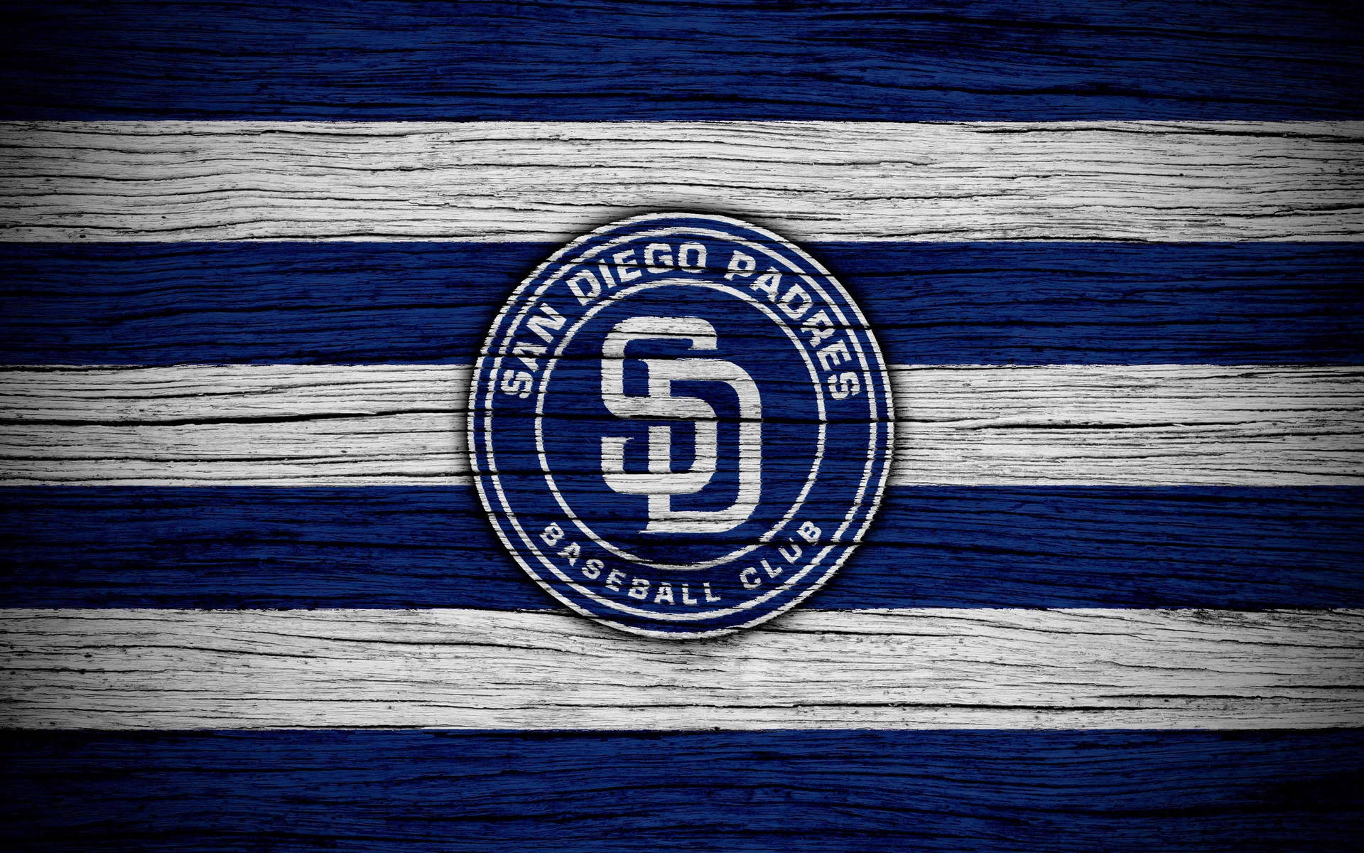 San Diego Padres Logo Wood Art Wallpaper