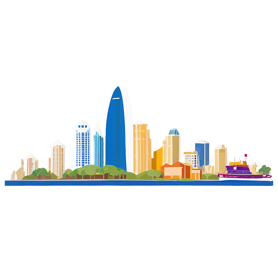 San Diego Skyline Png Fxu PNG