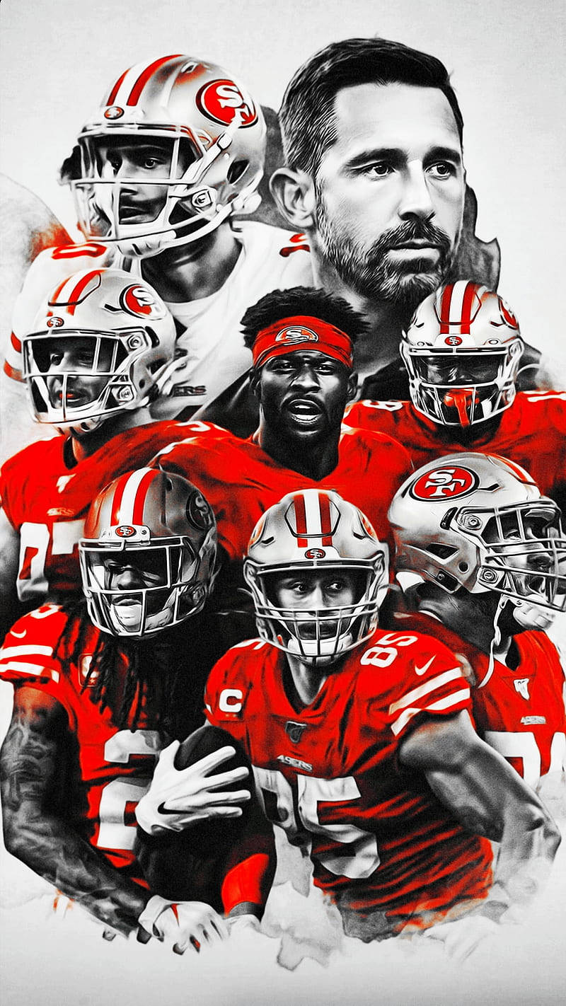 San Francisco 49ers White And Red Jersey Wallpaper