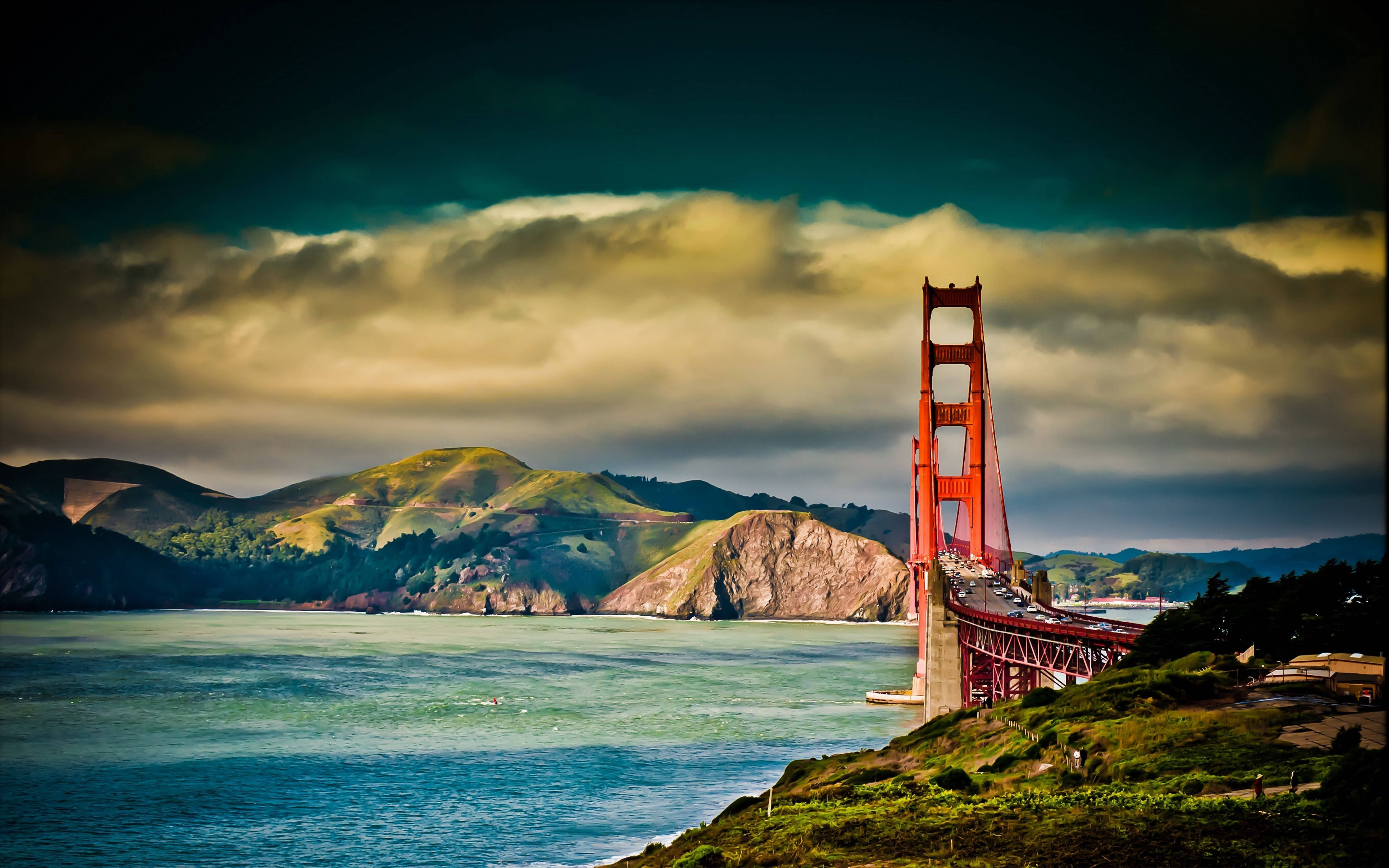 San Francisco 4K Cloudy Sky Wallpaper